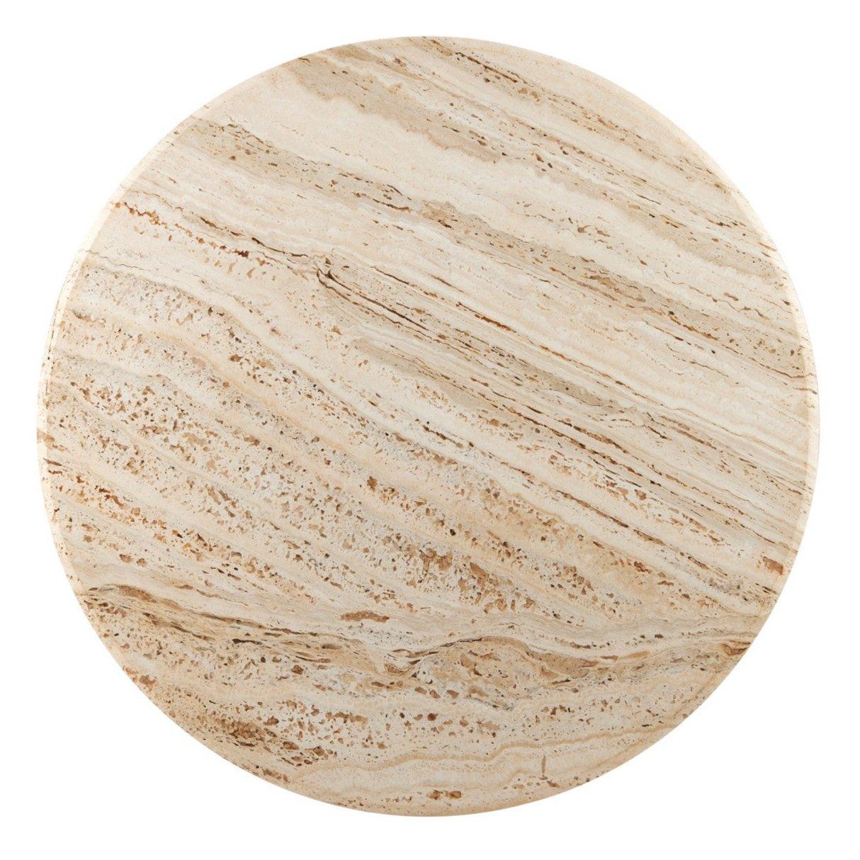 Table basse en travertin naturel
