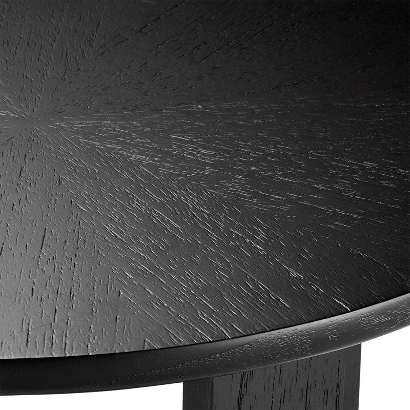 Table d'appoint moderne avec embout en laiton noir
