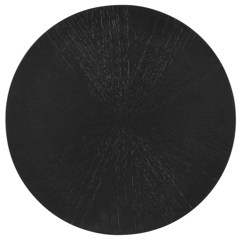 Table d'appoint moderne avec embout en laiton noir