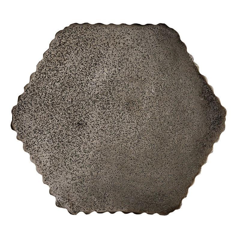Table d'appoint tambour en graphite