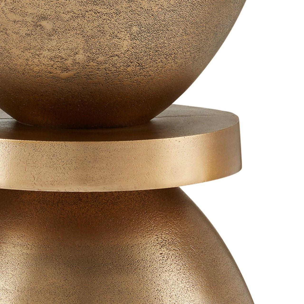 Table d'appoint avec boutons en laiton