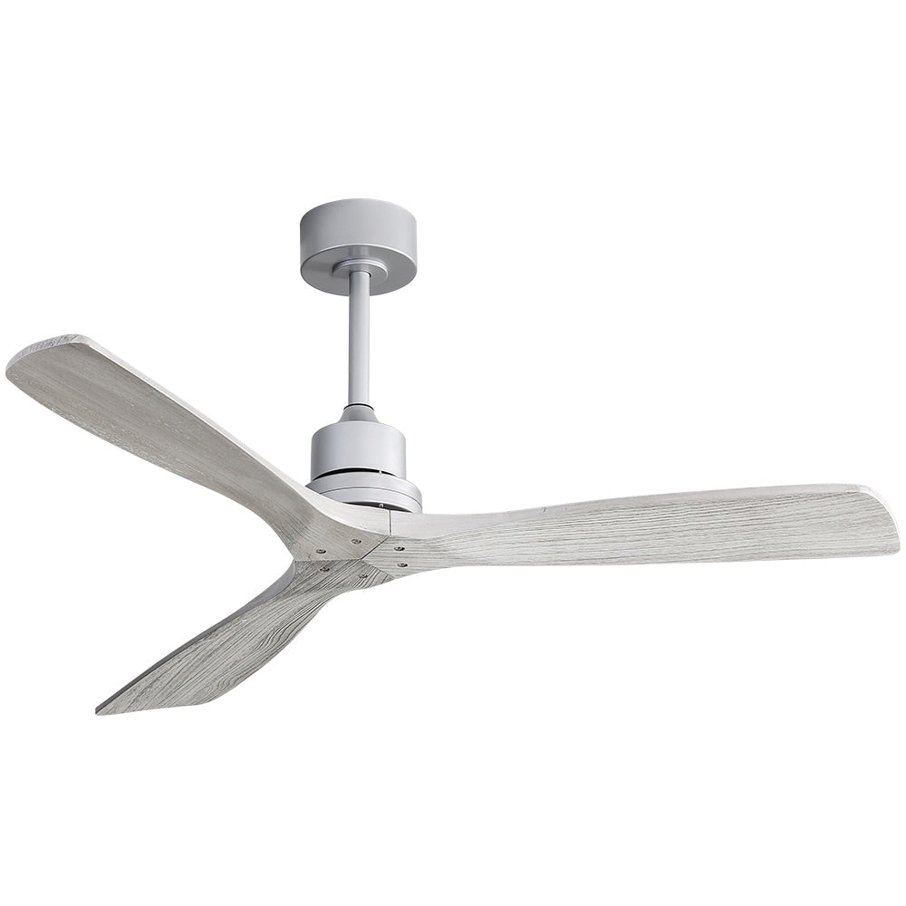 Ventilateur de plafond d'intérieur en bois Sofucor 52 avec télécommande et éclairage intégré en option