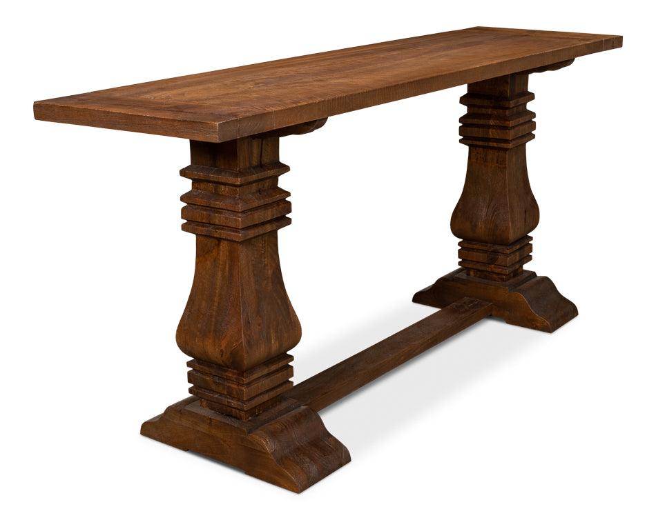 Console sur pied moka
