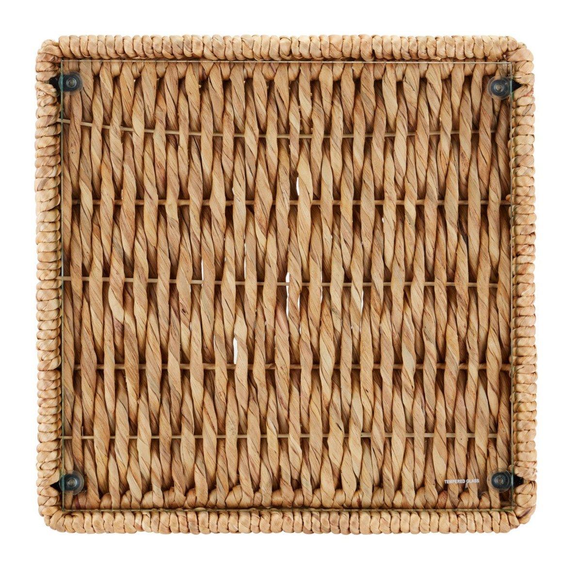 Table d'appoint en jacinthe naturelle