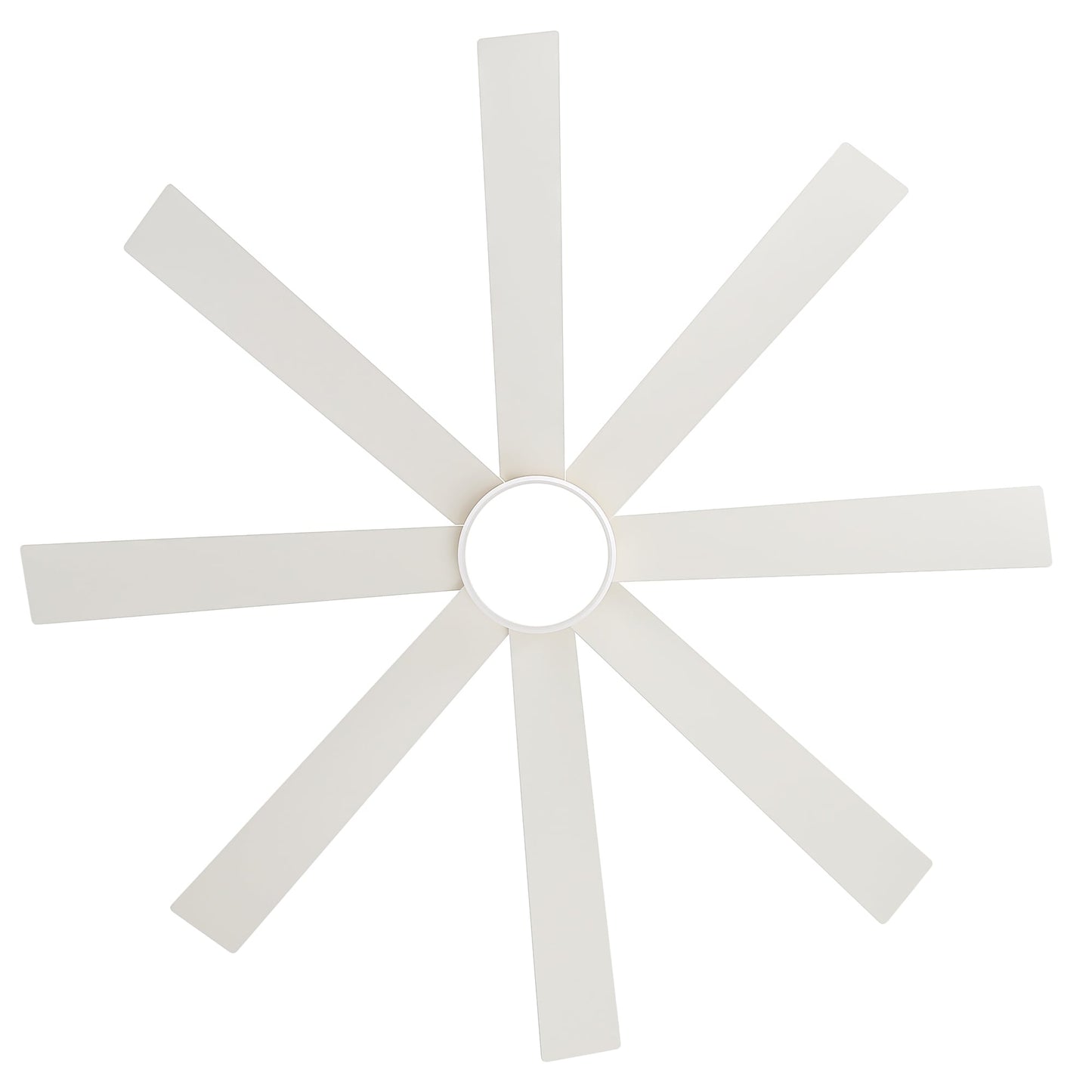 Ventilateur de plafond LED noir à 8 pales de 65 pouces avec éclairage et télécommande