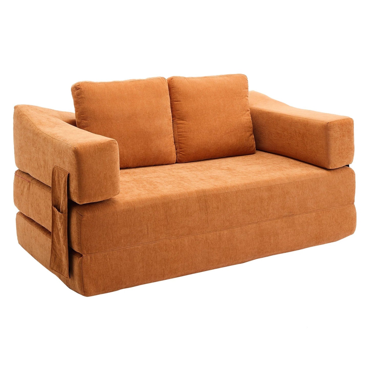 Canapé-lit convertible rembourré 70,87 $, fauteuil convertible, canapé de sol confortable pour salon, chambre, tissu chenille