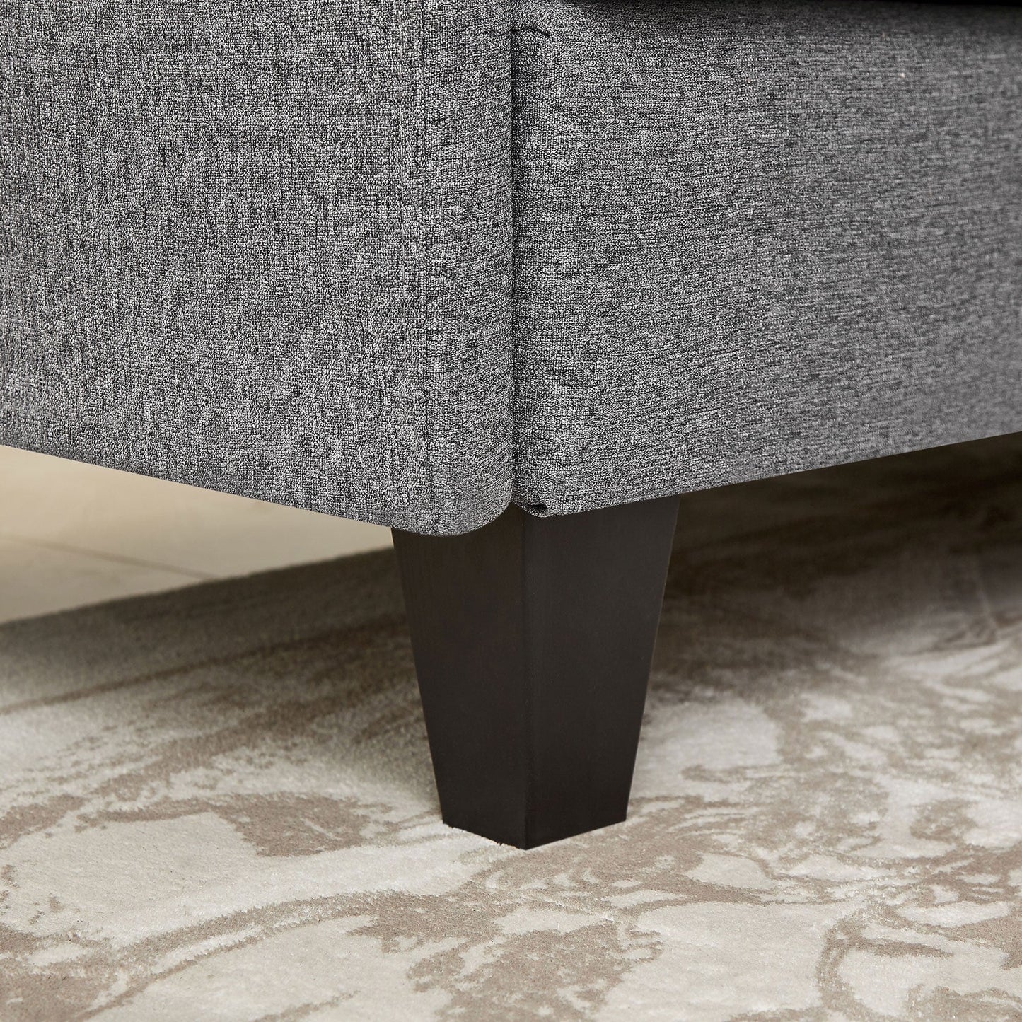 Canapé sectionnel en L 86,22 pouces avec poches de rangement latérales