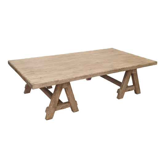Table basse rustique avec base en A