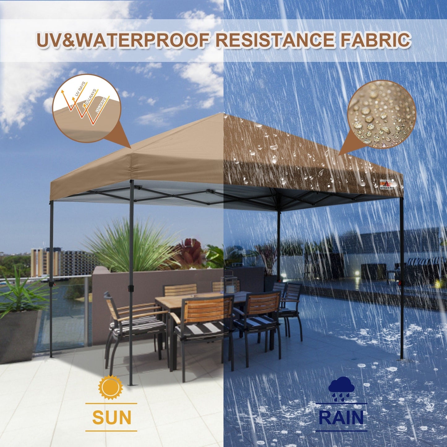 ABCCANOPY Tente à baldaquin facile à monter et durable Tente à baldaquin d'extérieur