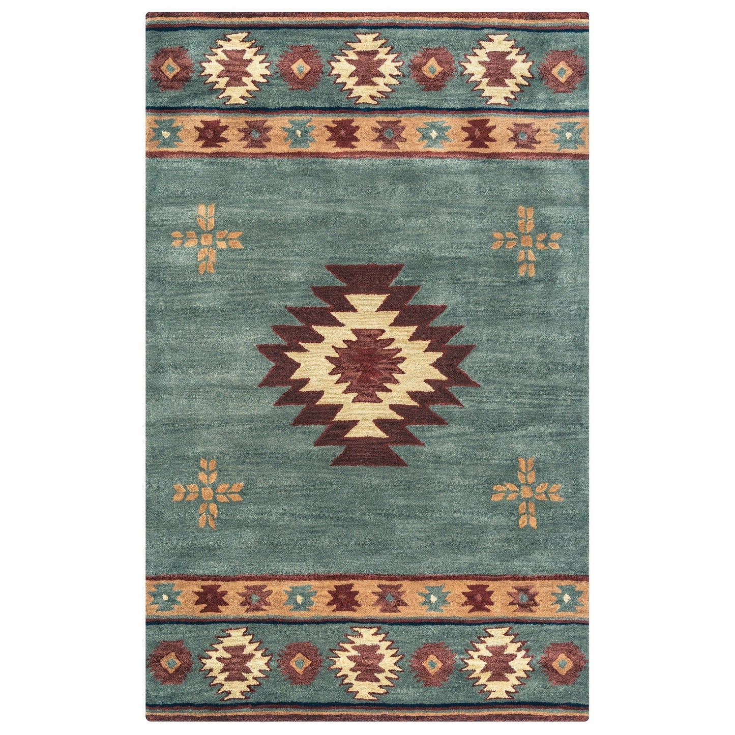 Tapis en laine touffeté à la main Alora Decor Ryder Southwestern