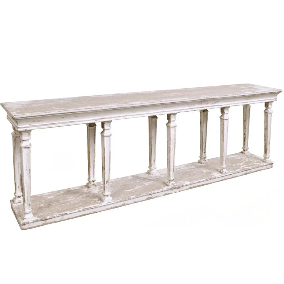 Étagère console rustique blanche Avignon