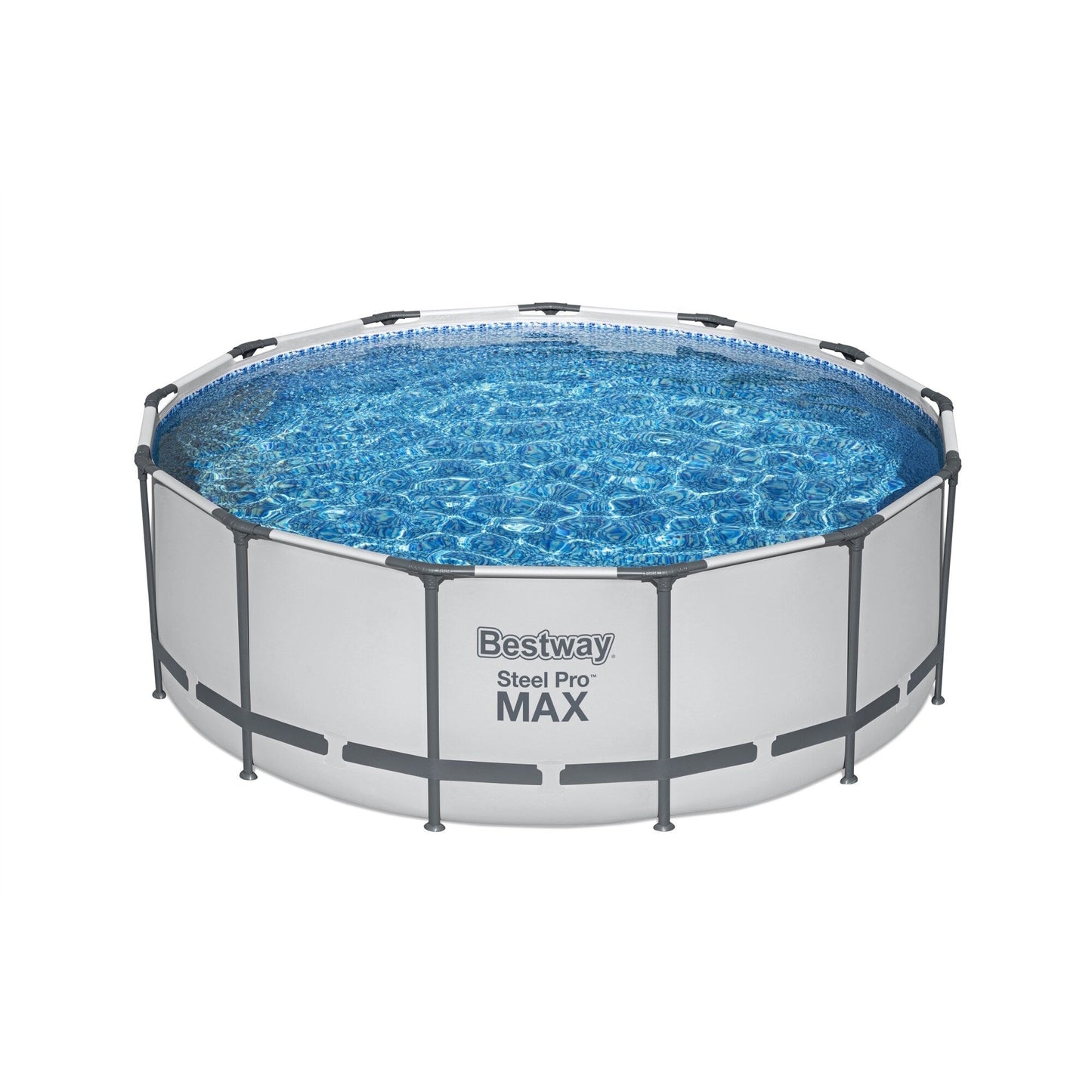 Piscine hors sol ronde Bestway Steel Pro MAX avec pompe et couverture