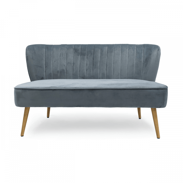 Banc en velours bleu Moda