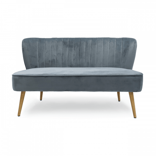 Banc en velours bleu Moda
