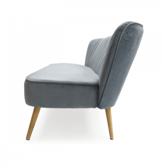 Banc en velours bleu Moda