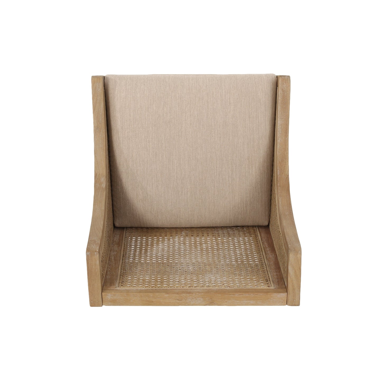 Tabourets de bar Christopher Knight Home Cataldo en tissu, bois et rotin, 25,5 pouces (lot de 2)