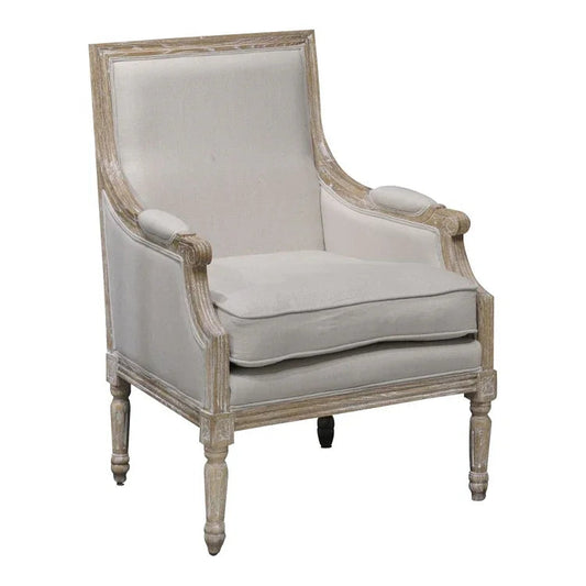 Fauteuil Louis blanchi naturel