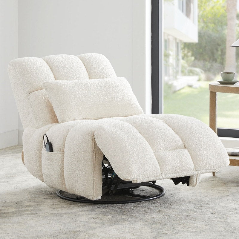 Fauteuil inclinable électrique Cole pivotant avec support lombaire