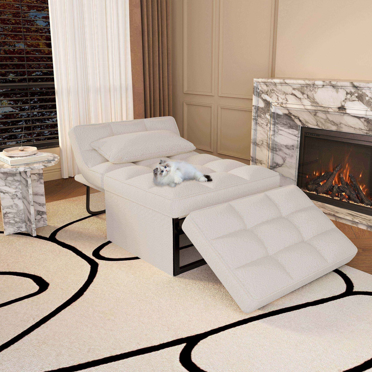 Canapé-lit convertible, canapé-lit, fauteuil inclinable, ottoman, pliable, pour salon