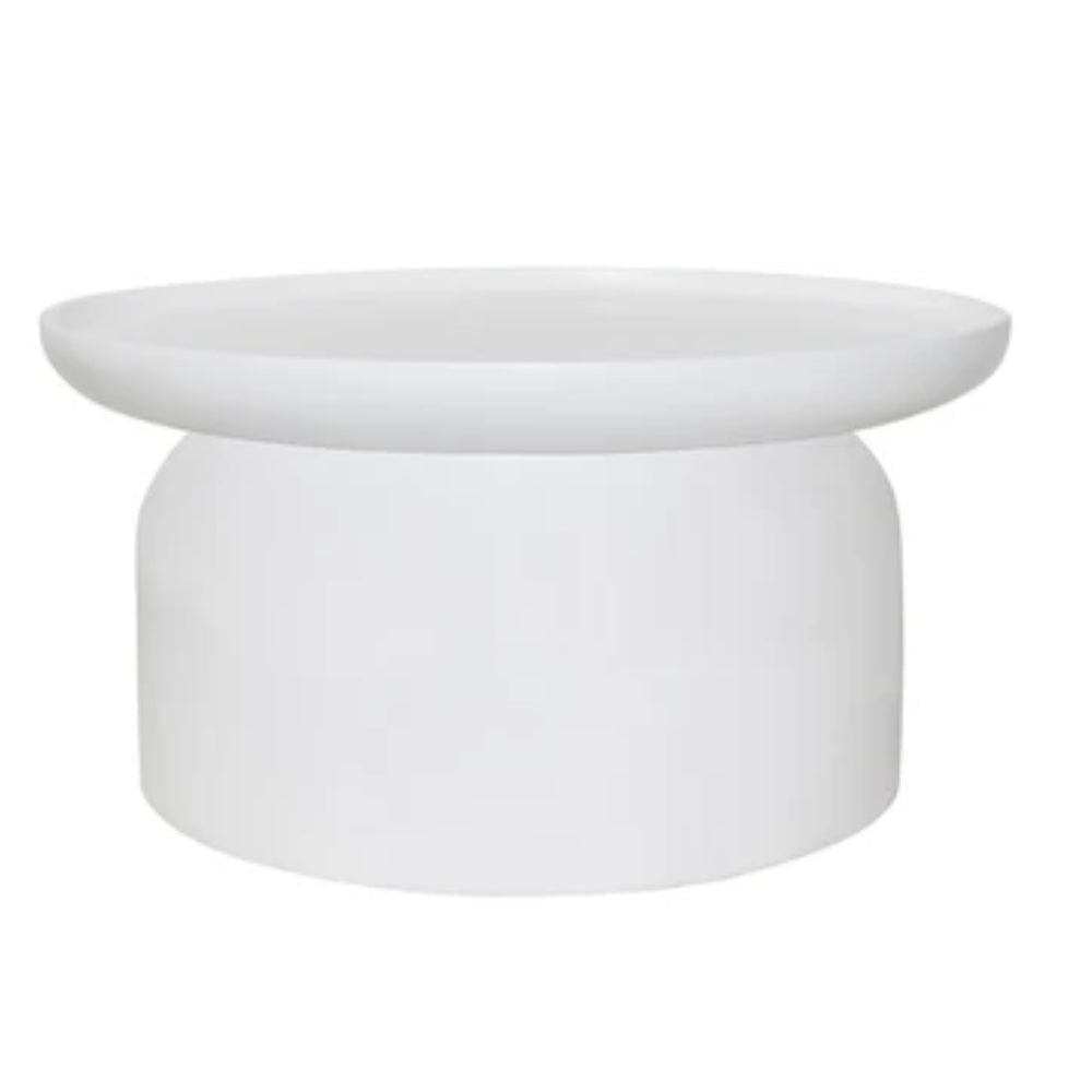 Table basse côtière moderne blanche