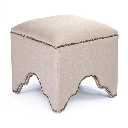 Tabouret cubique crème