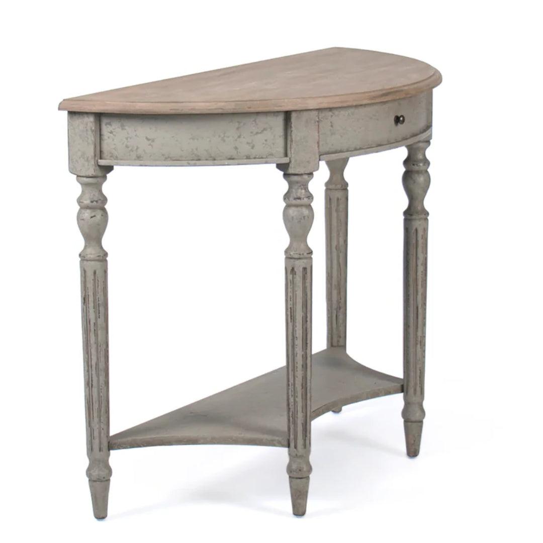 Console murale demi-lune française