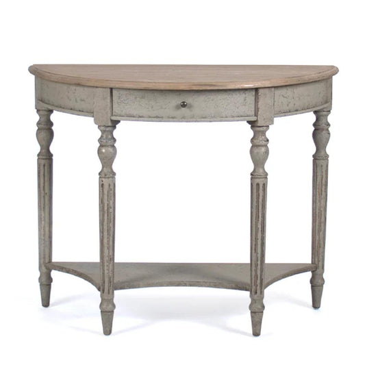 Console murale demi-lune française