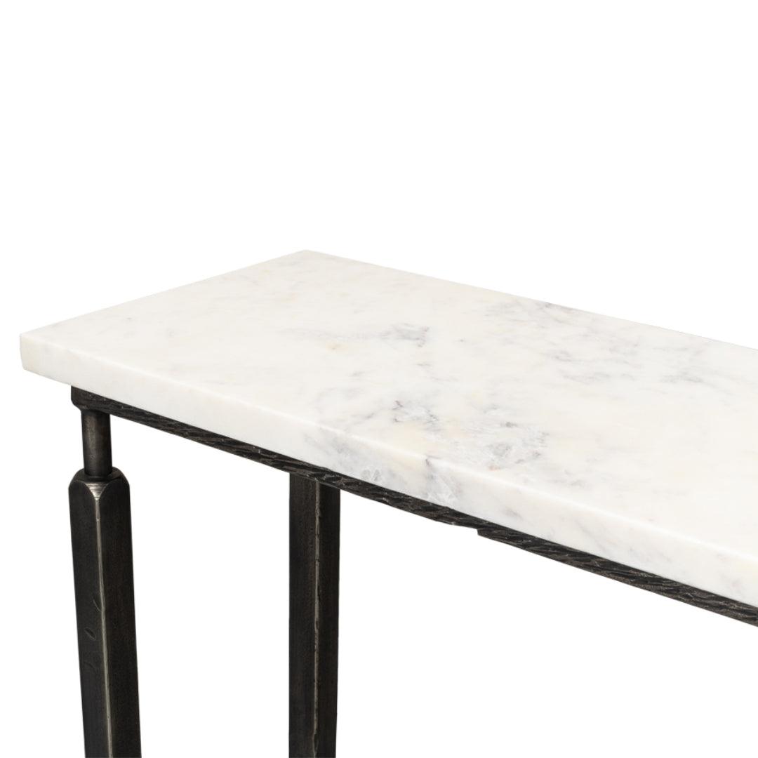 Console architecturale avec plateau en marbre