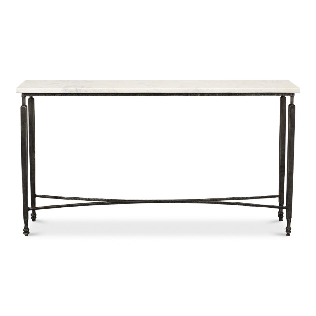 Console architecturale avec plateau en marbre