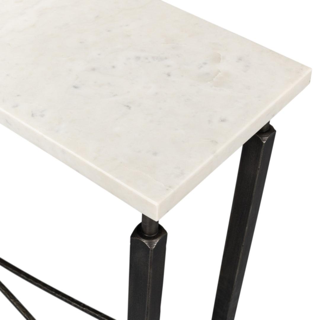 Console architecturale avec plateau en marbre