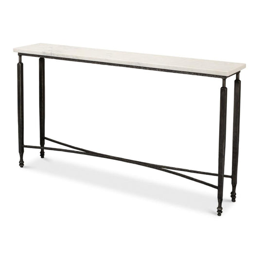 Console architecturale avec plateau en marbre