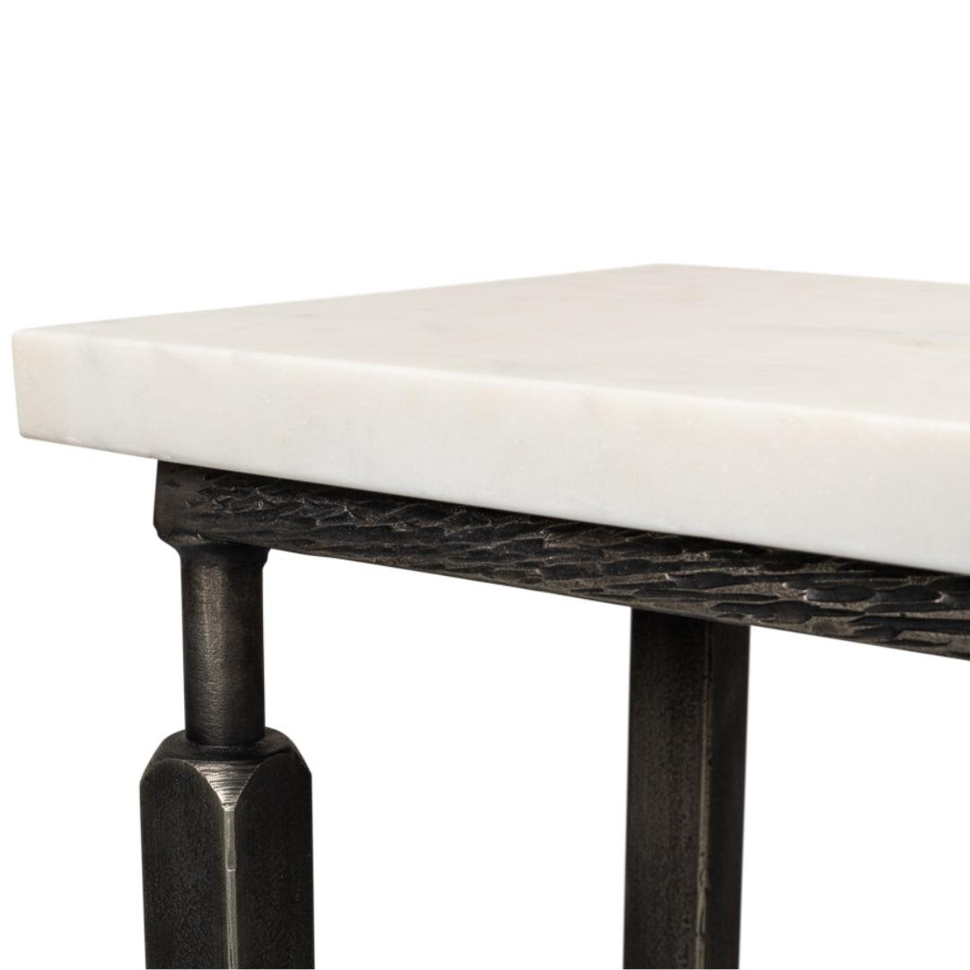 Console architecturale avec plateau en marbre