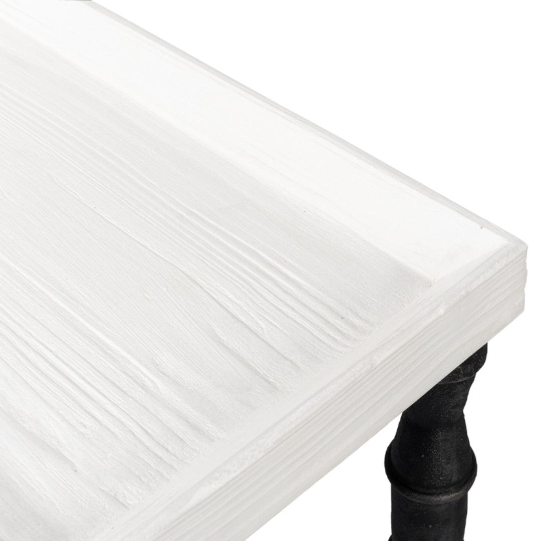 Console élégante avec plateau en bois