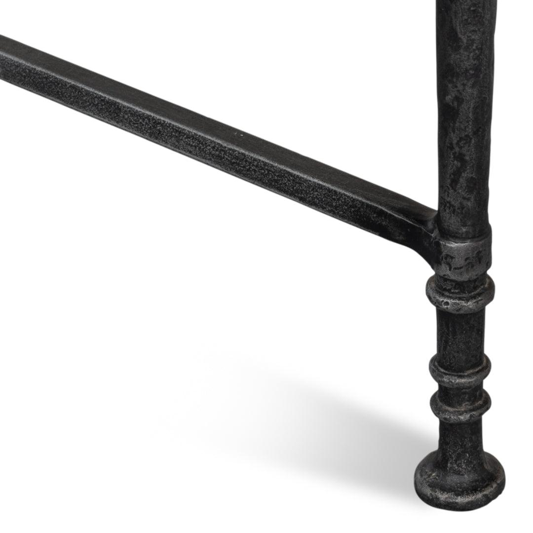 Console élégante avec plateau en bois