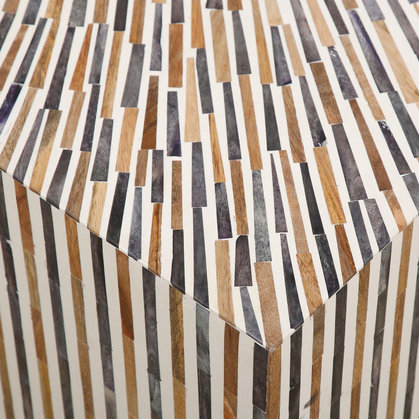 Table basse Serengeti avec incrustations de corne