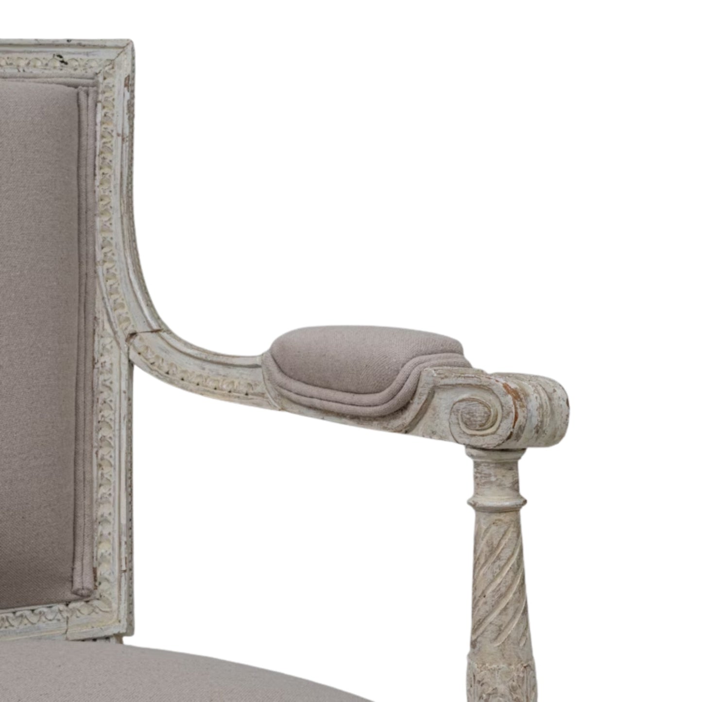 Canapé provincial français antique taupe, vers 1900