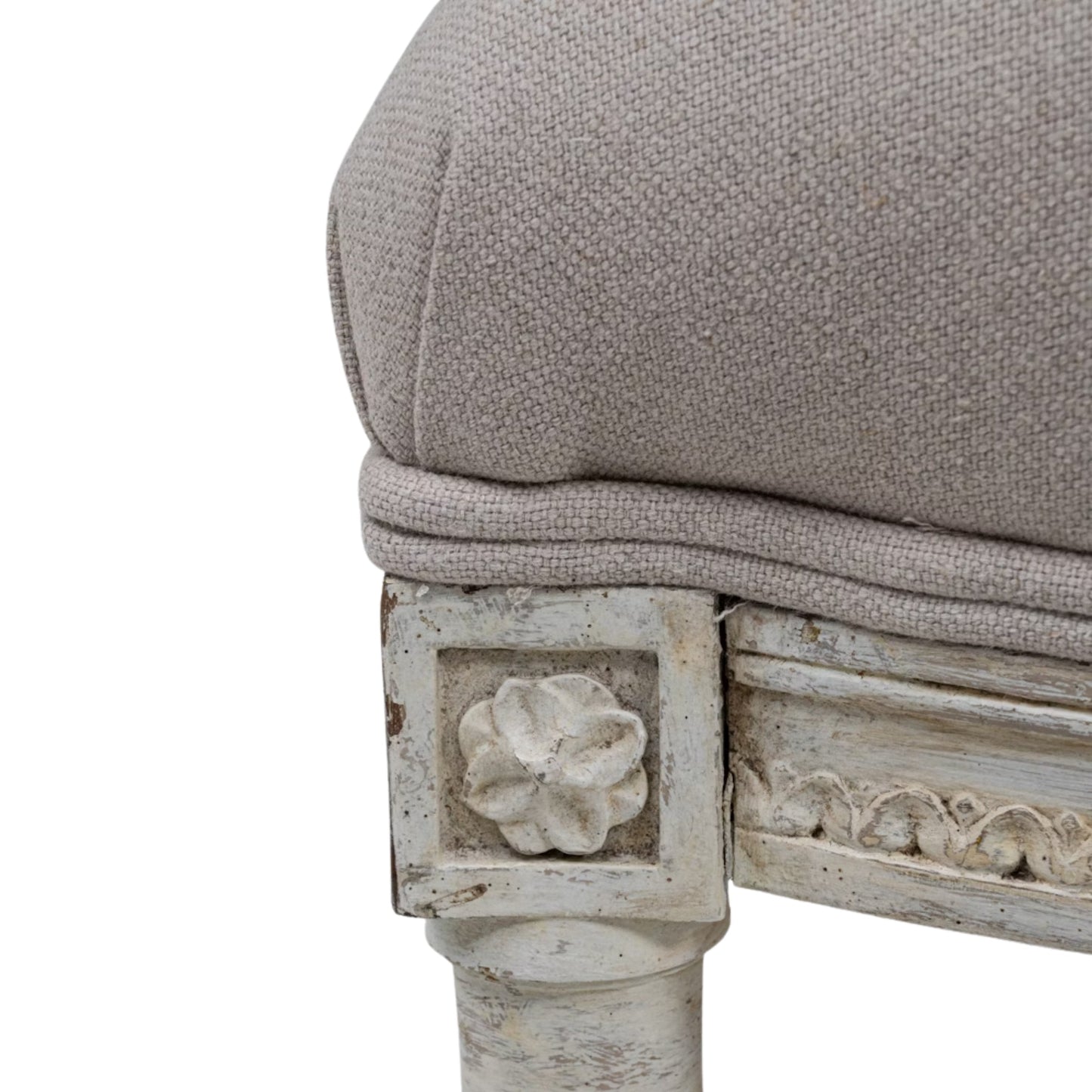Canapé provincial français antique taupe, vers 1900