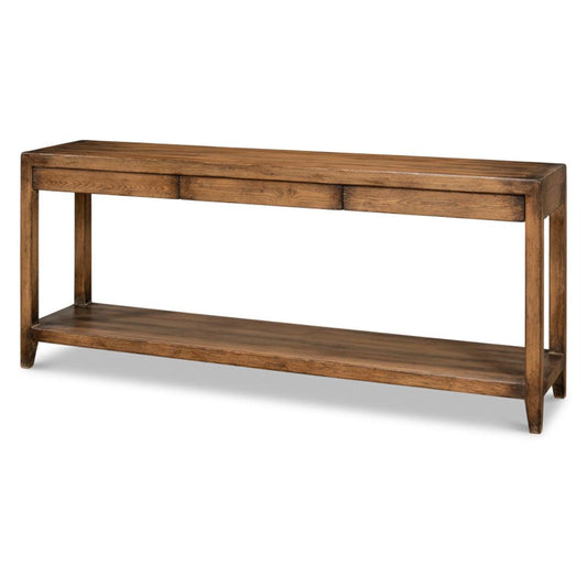 Table console en noyer français