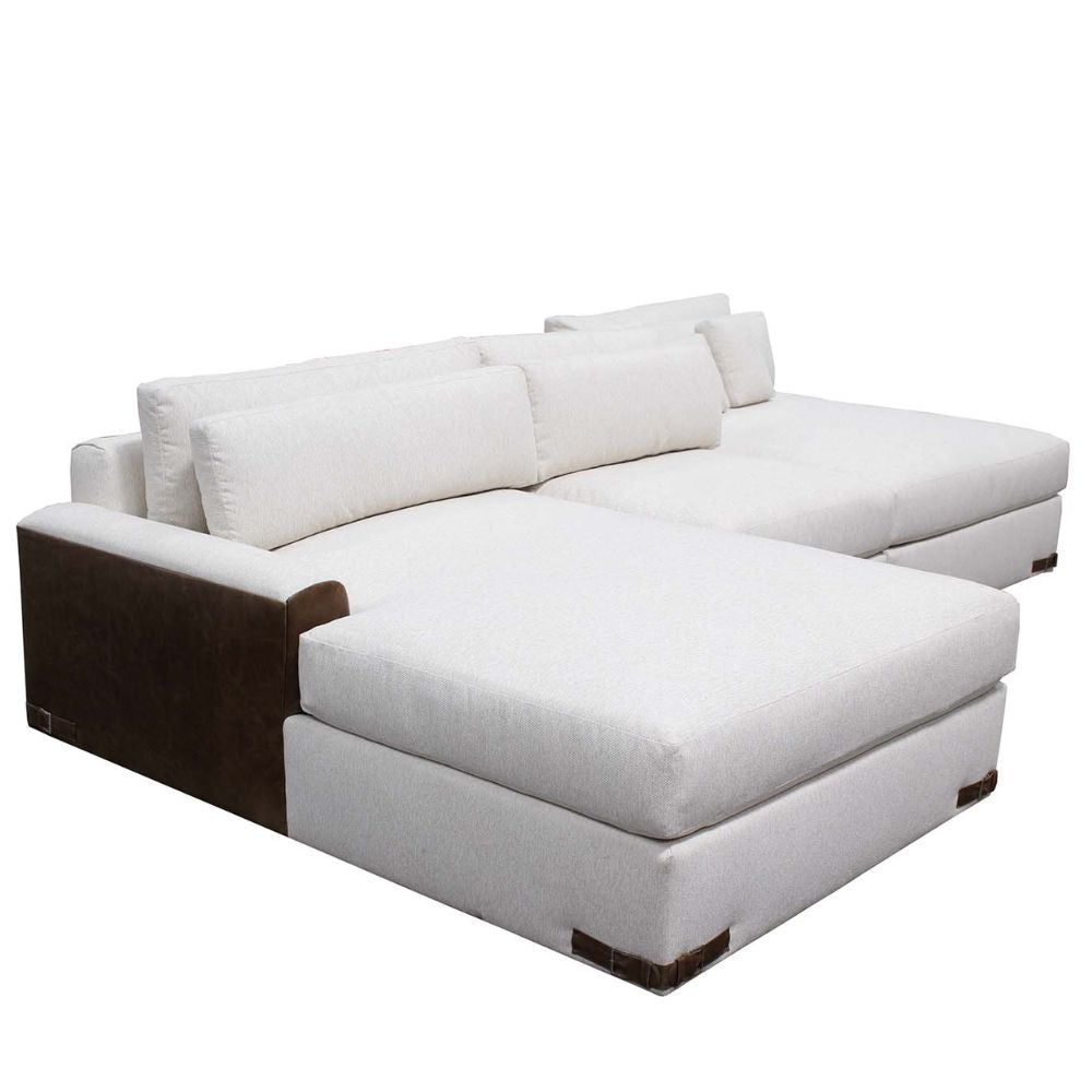 Canapé sectionnel modulaire moderne surdimensionné en tissu