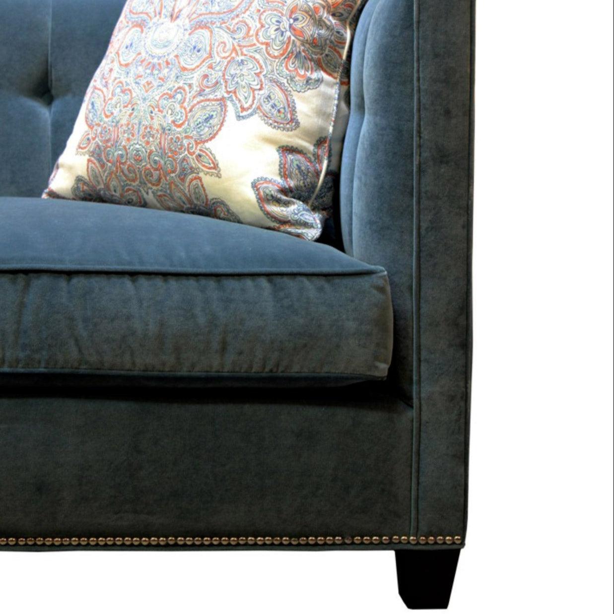 Canapé Tufted Banks Blue Lagoon