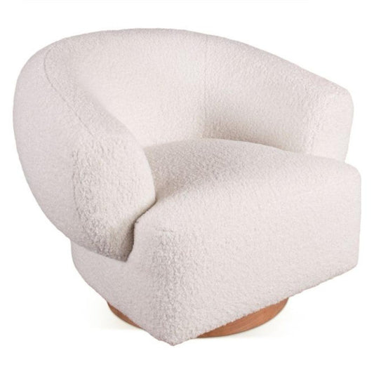 Chaise pivotante Luxe Cream Boucle