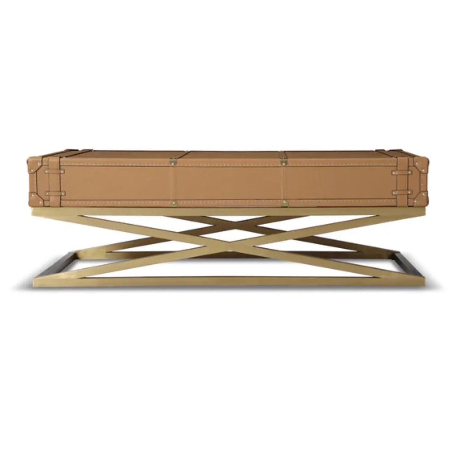 Table basse en cuir Voyager