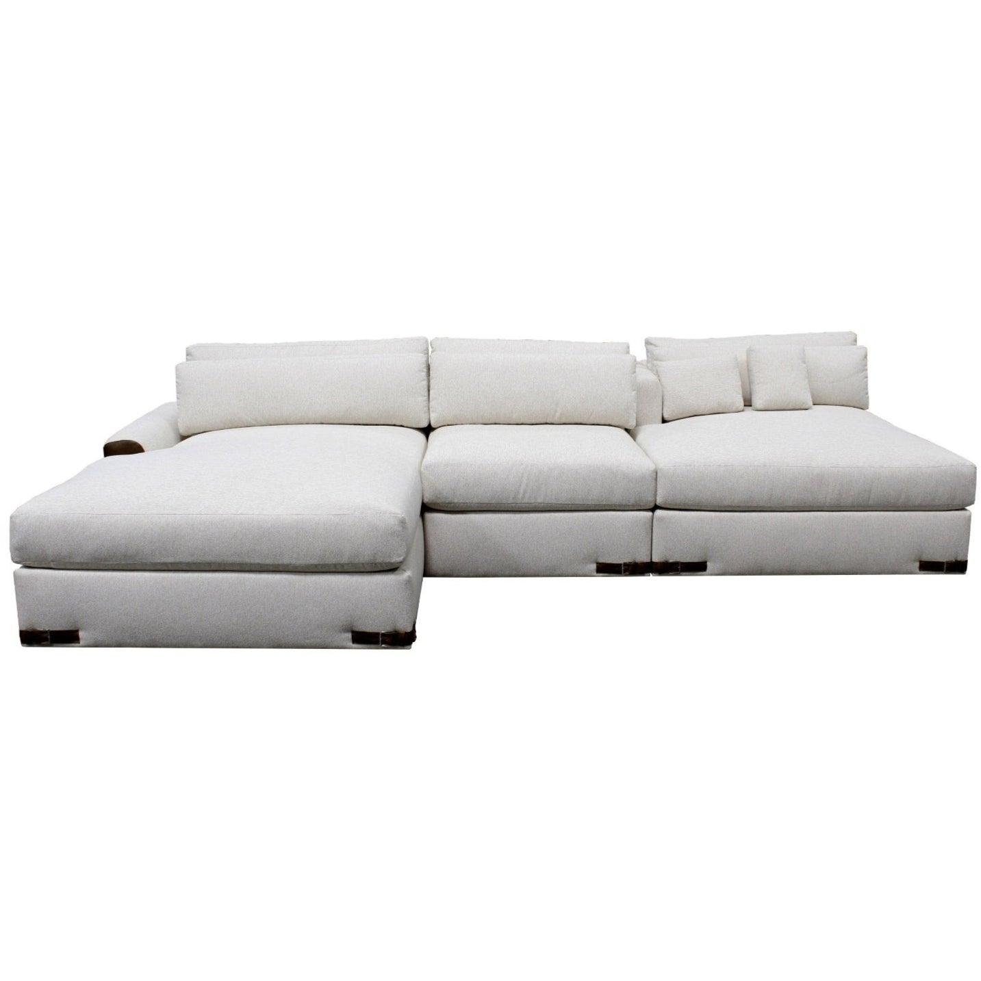 Canapé sectionnel modulaire moderne surdimensionné en tissu