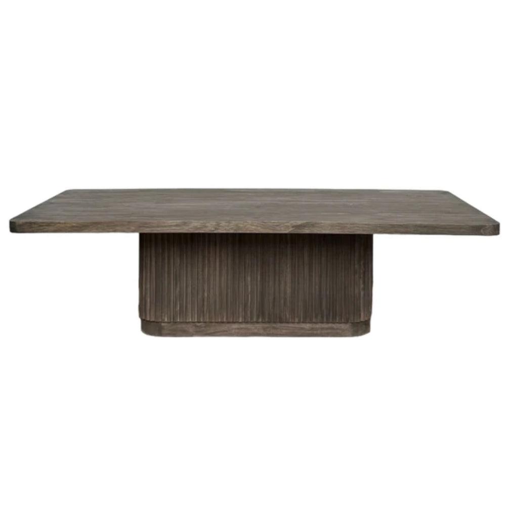 Table basse de transition en roseau