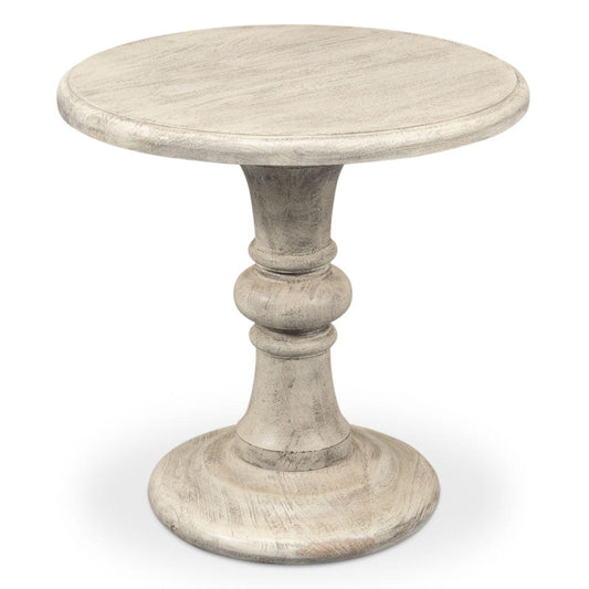 Table à piédestal statuaire et vieillie