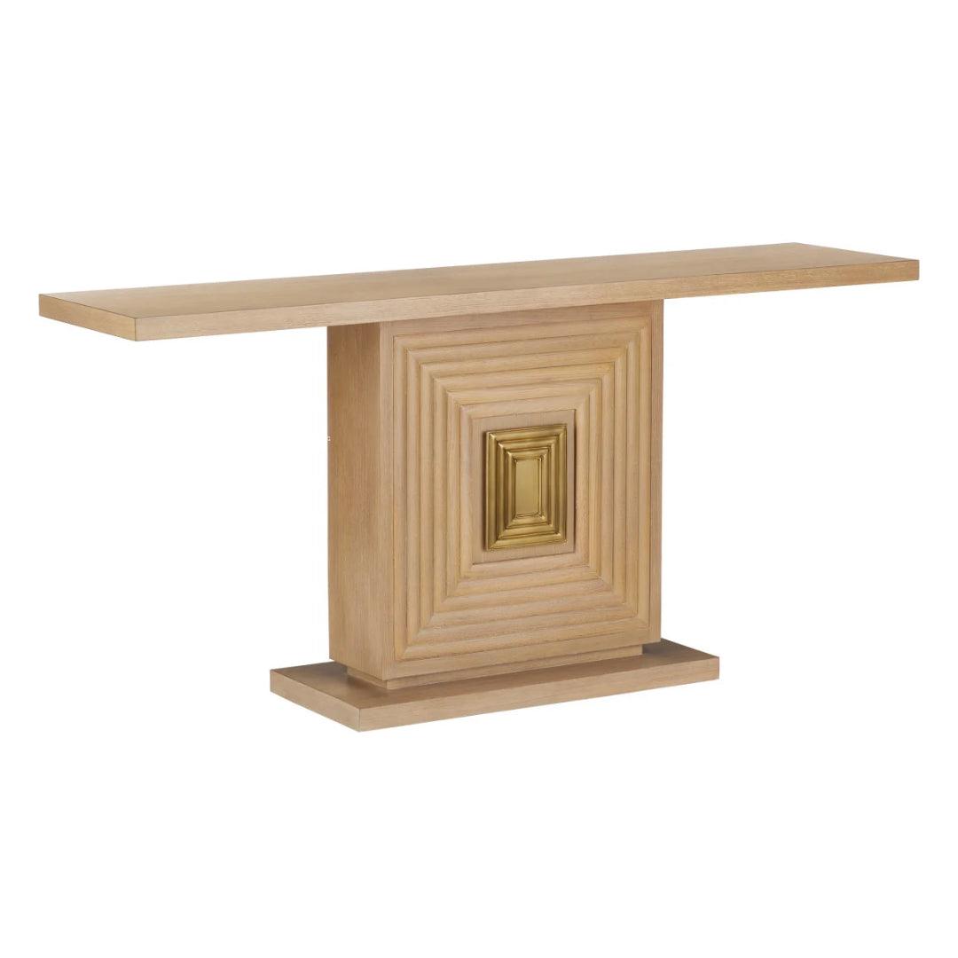 Console en bois à illusion géométrique