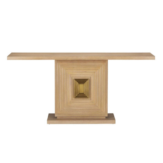 Console en bois à illusion géométrique