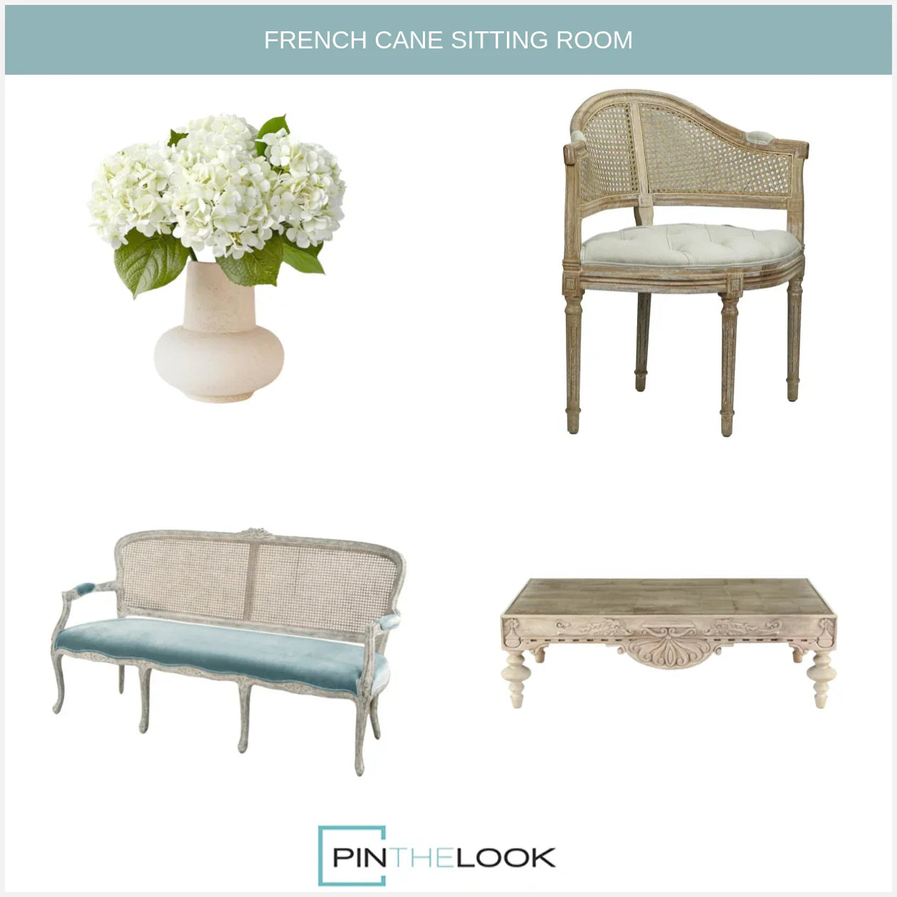 Banquette Antoinette grise française