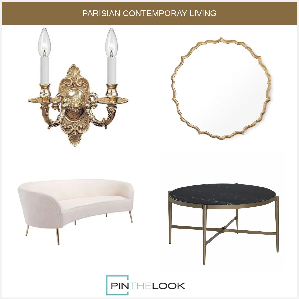 Table basse contemporaine en marbre noir