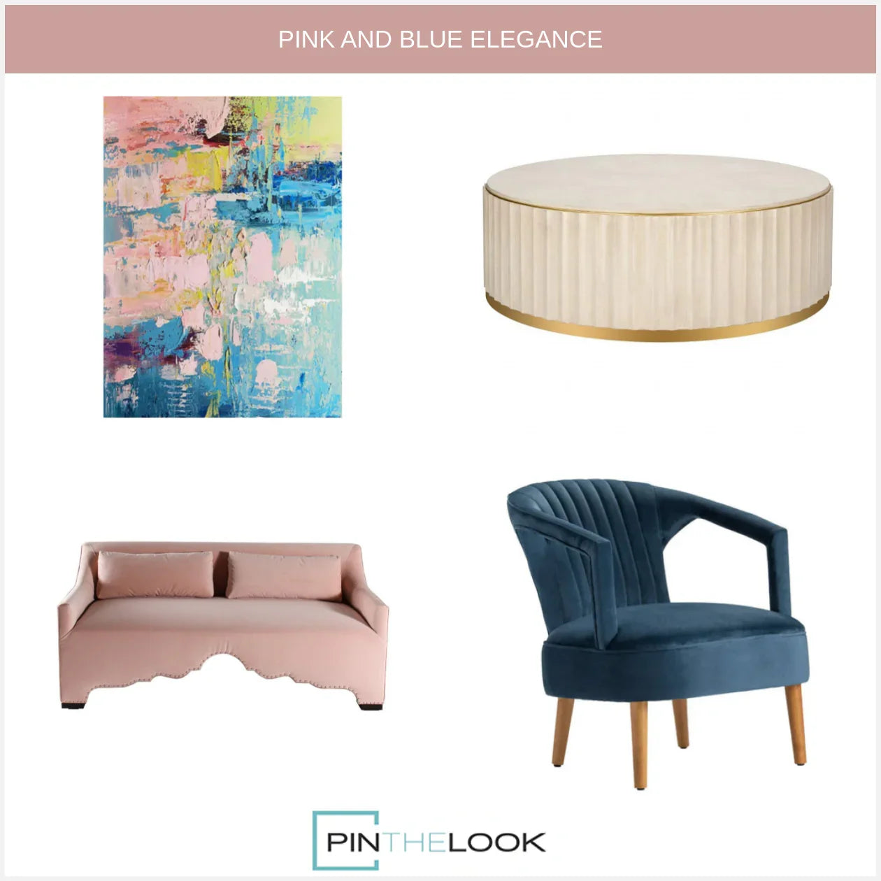 Canapé arqué contemporain rose